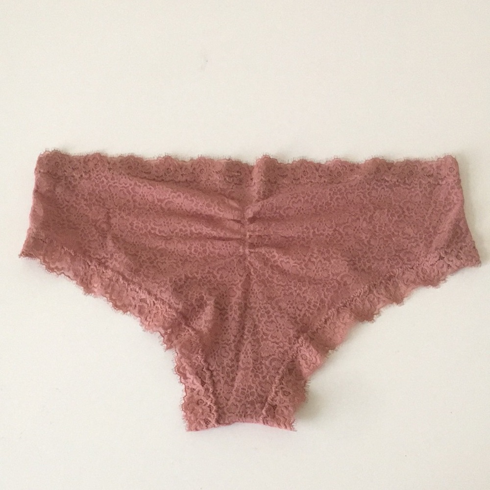 Aerie Lace Panties High Sides Ruched Back XL